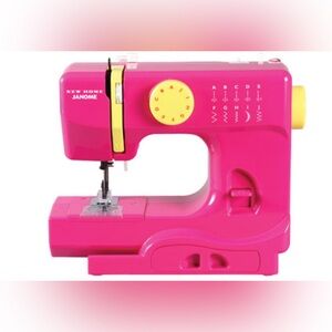 Janome New Home Fast Lane Fuchsia 525B Sewing Machine Works Great! W/ Extras!